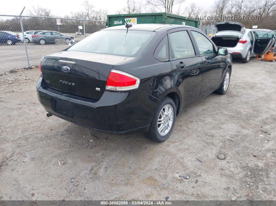 2011 Ford Focus Se Black vin: 1FAHP3FN4BW142831