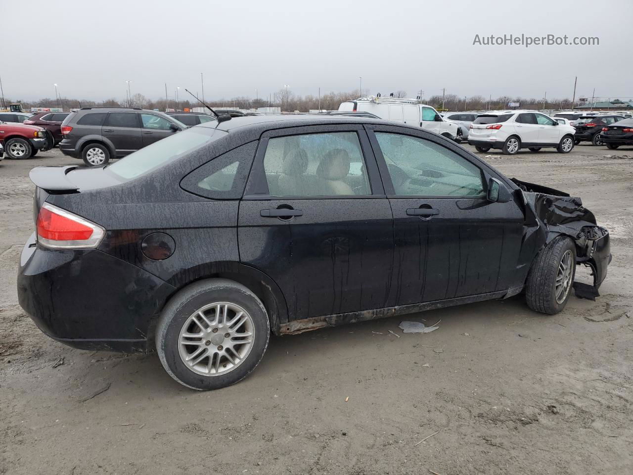 2011 Ford Focus Se Black vin: 1FAHP3FN4BW143719