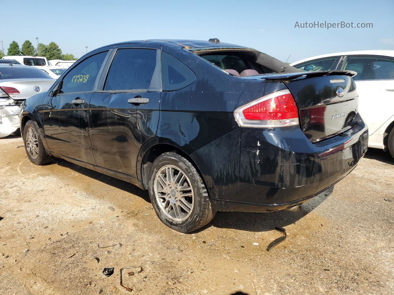 2011 Ford Focus Se Black vin: 1FAHP3FN4BW148452