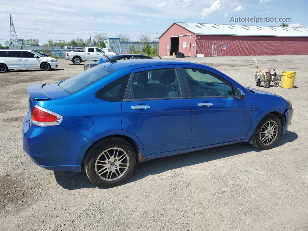 2011 Ford Focus Se Blue vin: 1FAHP3FN4BW154428