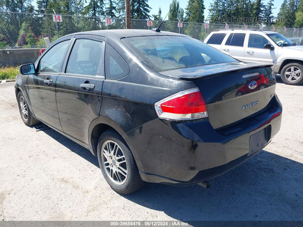 2011 Ford Focus Se Black vin: 1FAHP3FN5BW106873