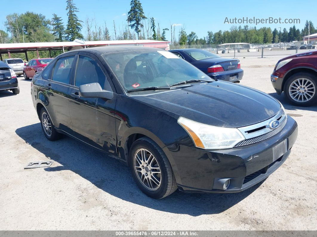 2011 Ford Focus Se Black vin: 1FAHP3FN5BW106873