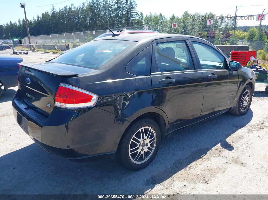 2011 Ford Focus Se Black vin: 1FAHP3FN5BW106873