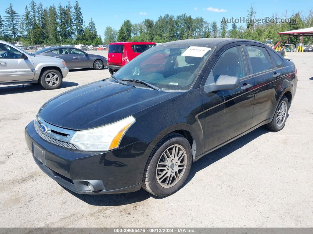 2011 Ford Focus Se Black vin: 1FAHP3FN5BW106873