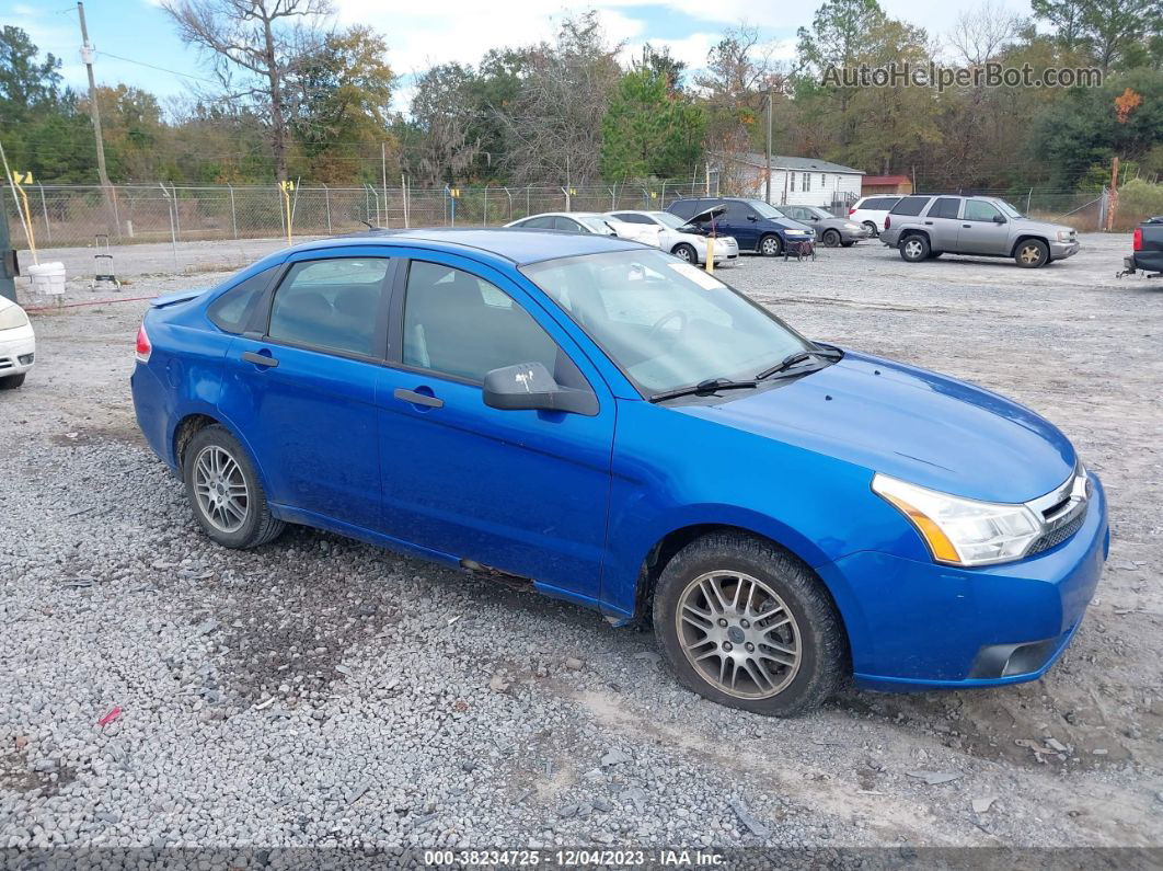 2011 Ford Focus Se Blue vin: 1FAHP3FN5BW109935