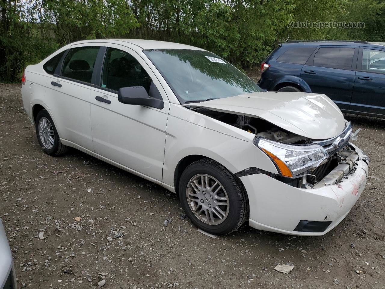 2011 Ford Focus Se White vin: 1FAHP3FN5BW124662