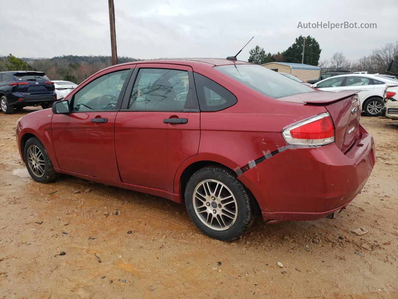 2011 Ford Focus Se Red vin: 1FAHP3FN5BW128355