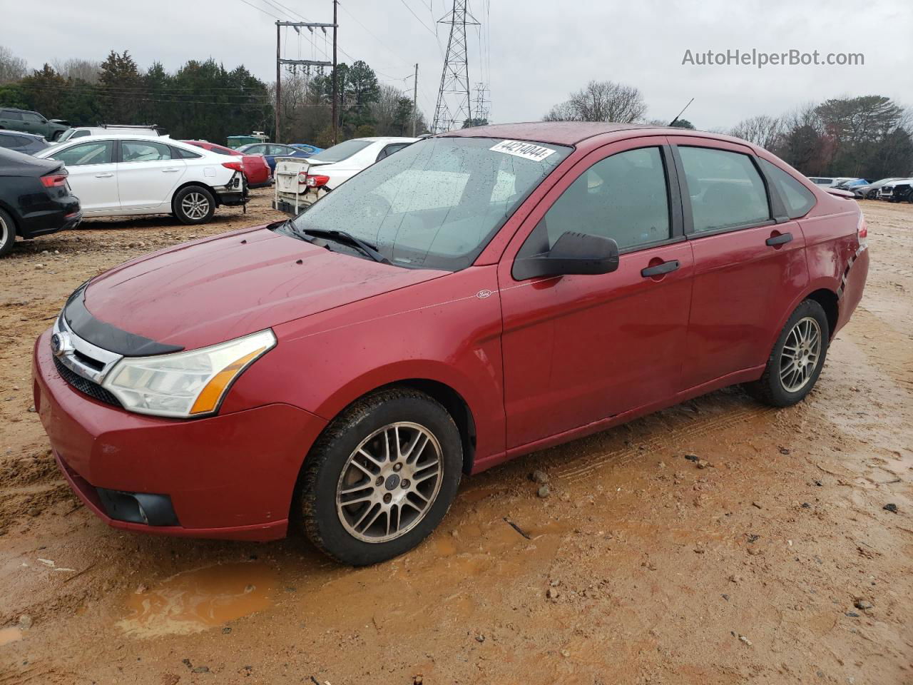 2011 Ford Focus Se Red vin: 1FAHP3FN5BW128355