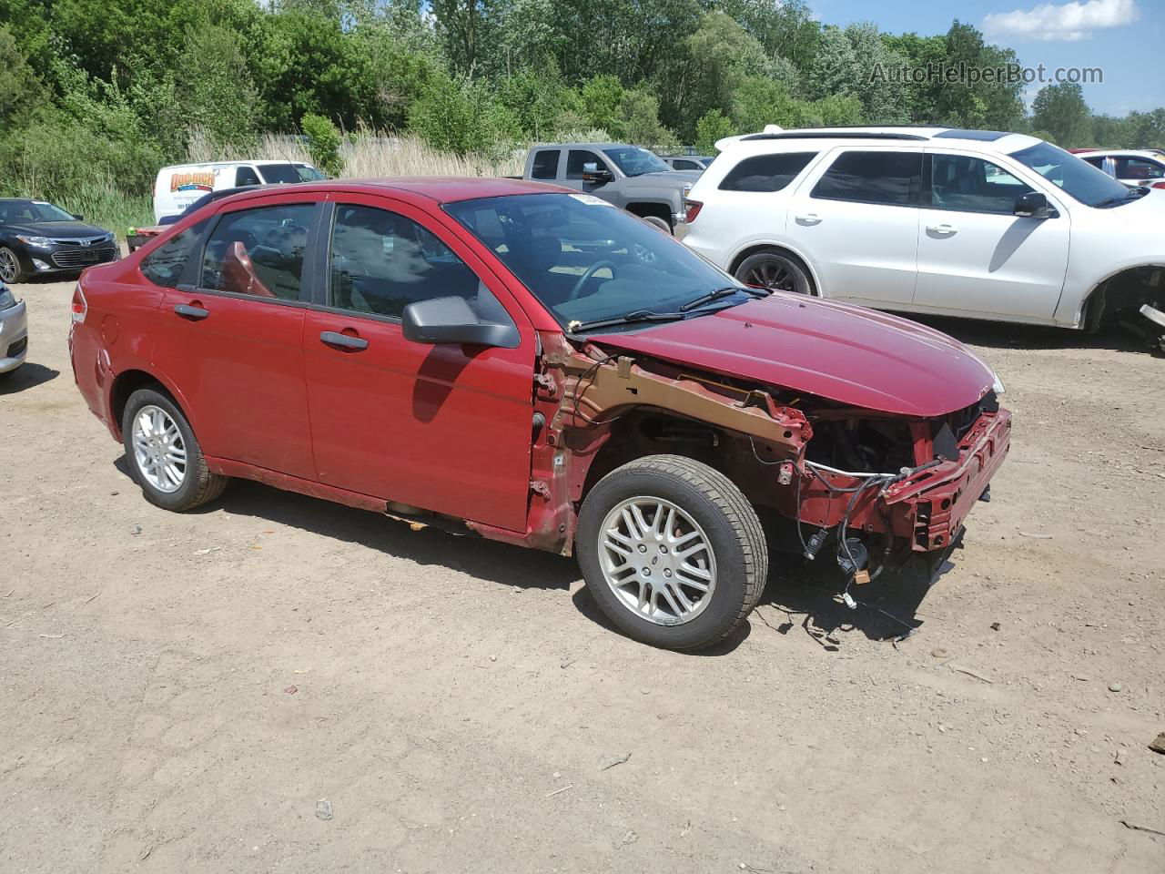 2011 Ford Focus Se Red vin: 1FAHP3FN5BW163817