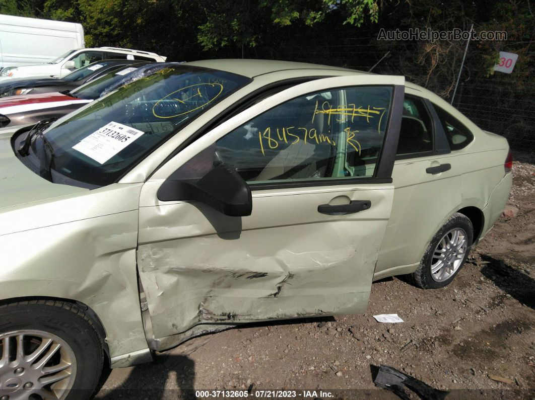 2011 Ford Focus Se Green vin: 1FAHP3FN5BW195747