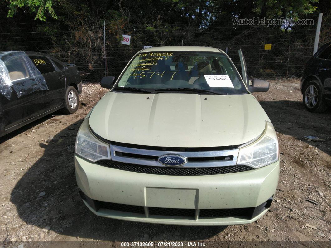 2011 Ford Focus Se Green vin: 1FAHP3FN5BW195747