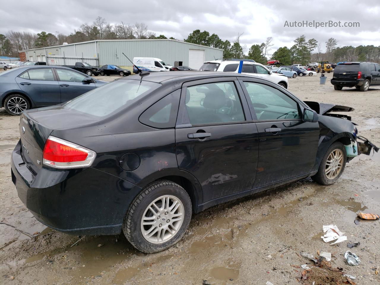 2011 Ford Focus Se Черный vin: 1FAHP3FN6BW105389