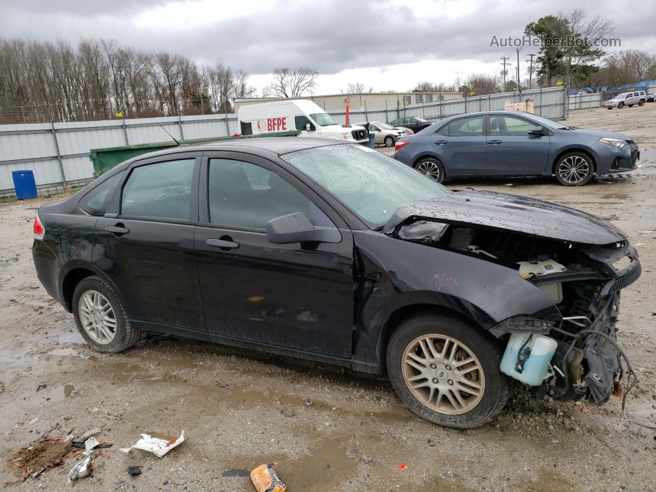 2011 Ford Focus Se Черный vin: 1FAHP3FN6BW105389