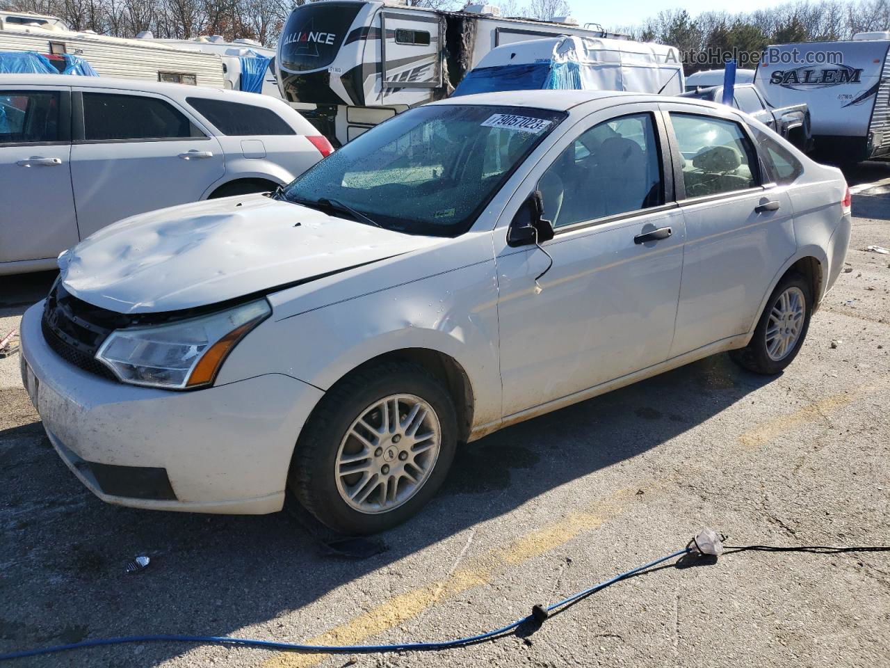 2011 Ford Focus Se White vin: 1FAHP3FN6BW130499