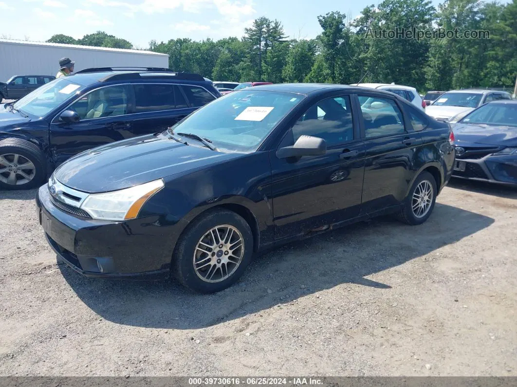 2011 Ford Focus Se Black vin: 1FAHP3FN6BW134407