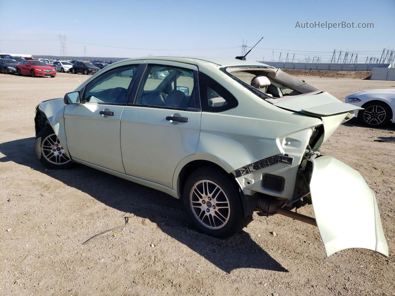 2011 Ford Focus Se Green vin: 1FAHP3FN6BW135251