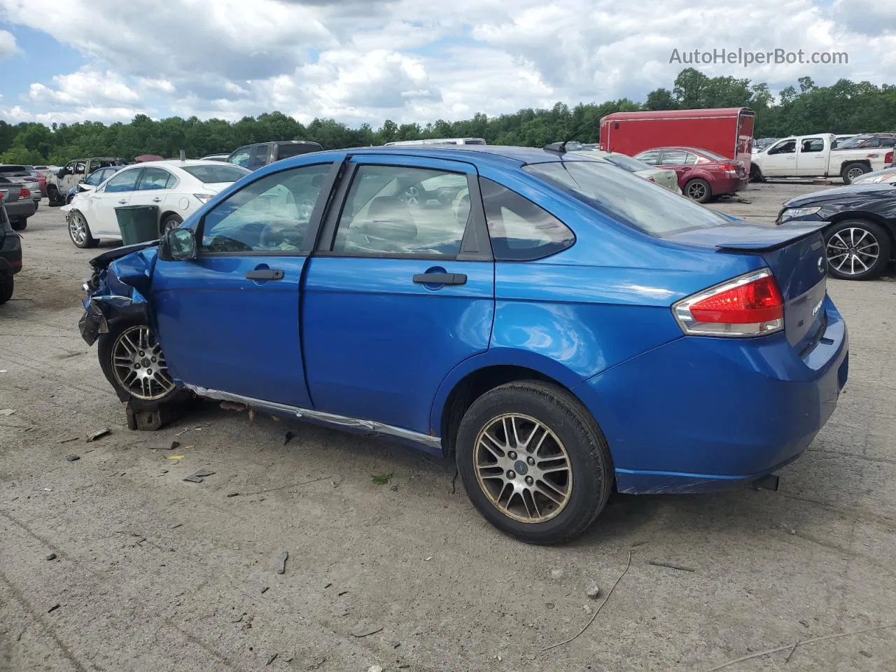 2011 Ford Focus Se Blue vin: 1FAHP3FN6BW144614