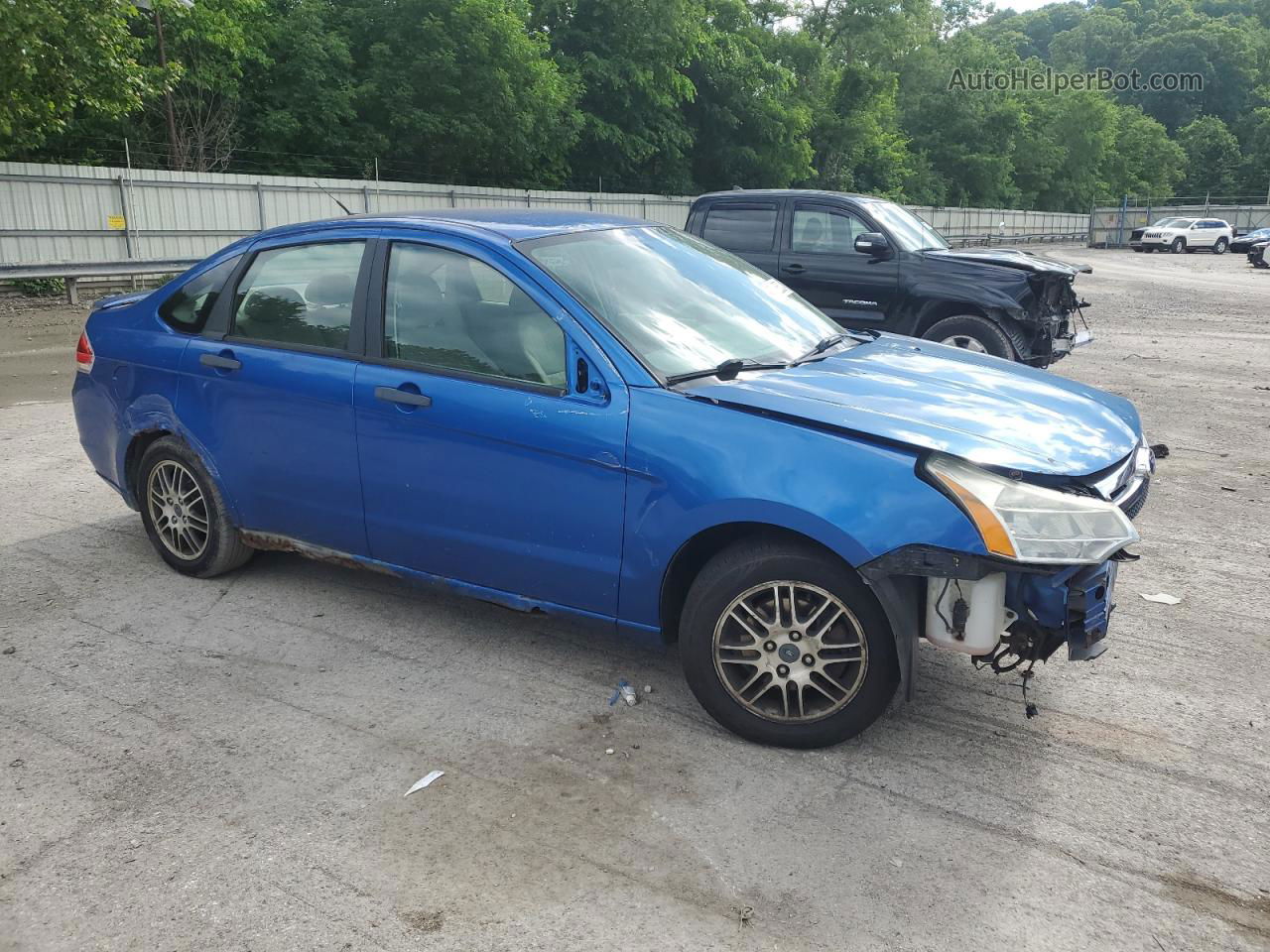 2011 Ford Focus Se Blue vin: 1FAHP3FN6BW144614