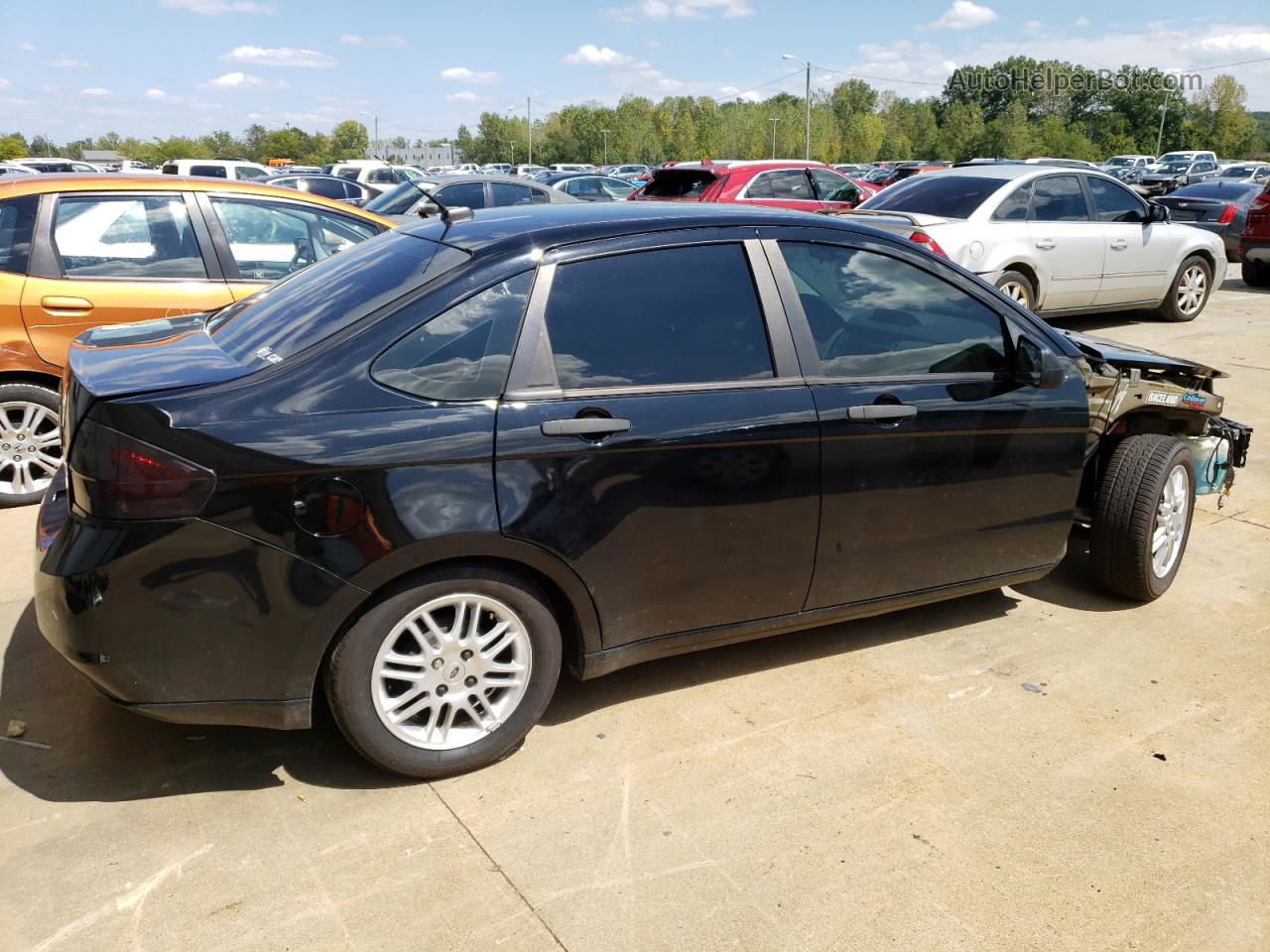 2011 Ford Focus Se Black vin: 1FAHP3FN6BW162384