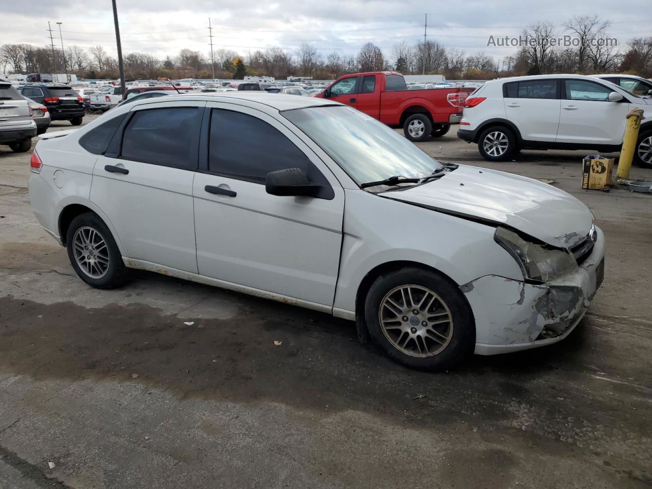 2011 Ford Focus Se White vin: 1FAHP3FN6BW163700