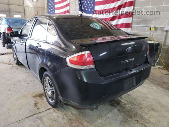 2011 Ford Focus Se Black vin: 1FAHP3FN6BW165768