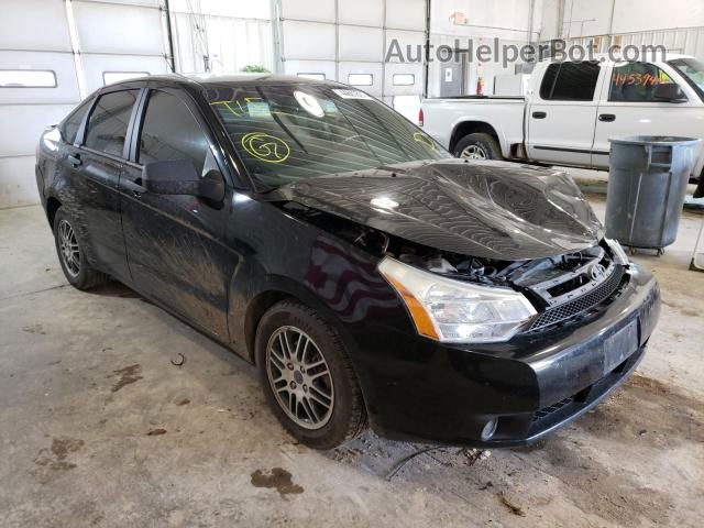 2011 Ford Focus Se Black vin: 1FAHP3FN6BW165768