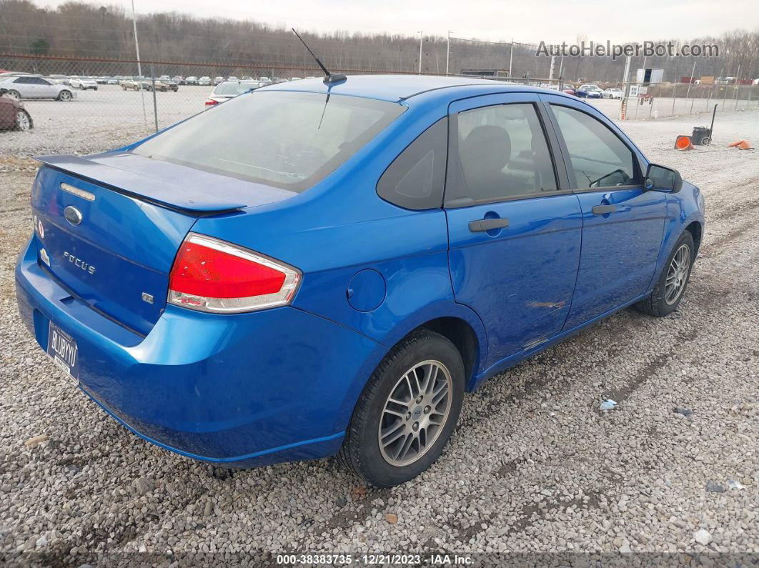 2011 Ford Focus Se Blue vin: 1FAHP3FN6BW197801