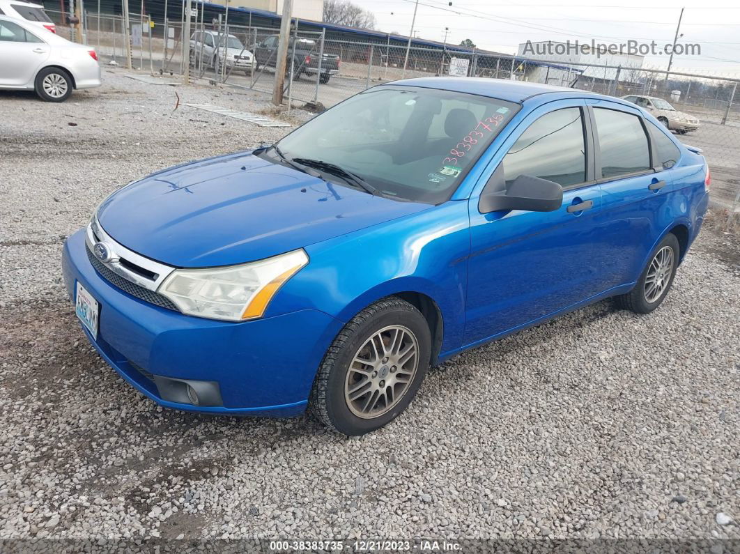 2011 Ford Focus Se Blue vin: 1FAHP3FN6BW197801