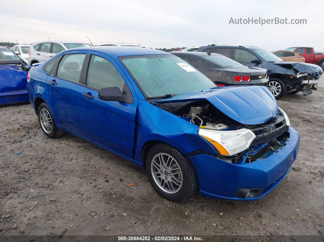 2011 Ford Focus Se Blue vin: 1FAHP3FN6BW199693