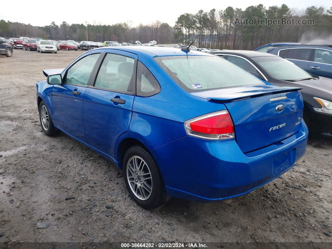 2011 Ford Focus Se Blue vin: 1FAHP3FN6BW199693