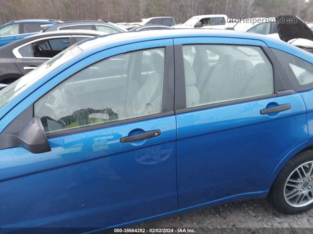 2011 Ford Focus Se Blue vin: 1FAHP3FN6BW199693