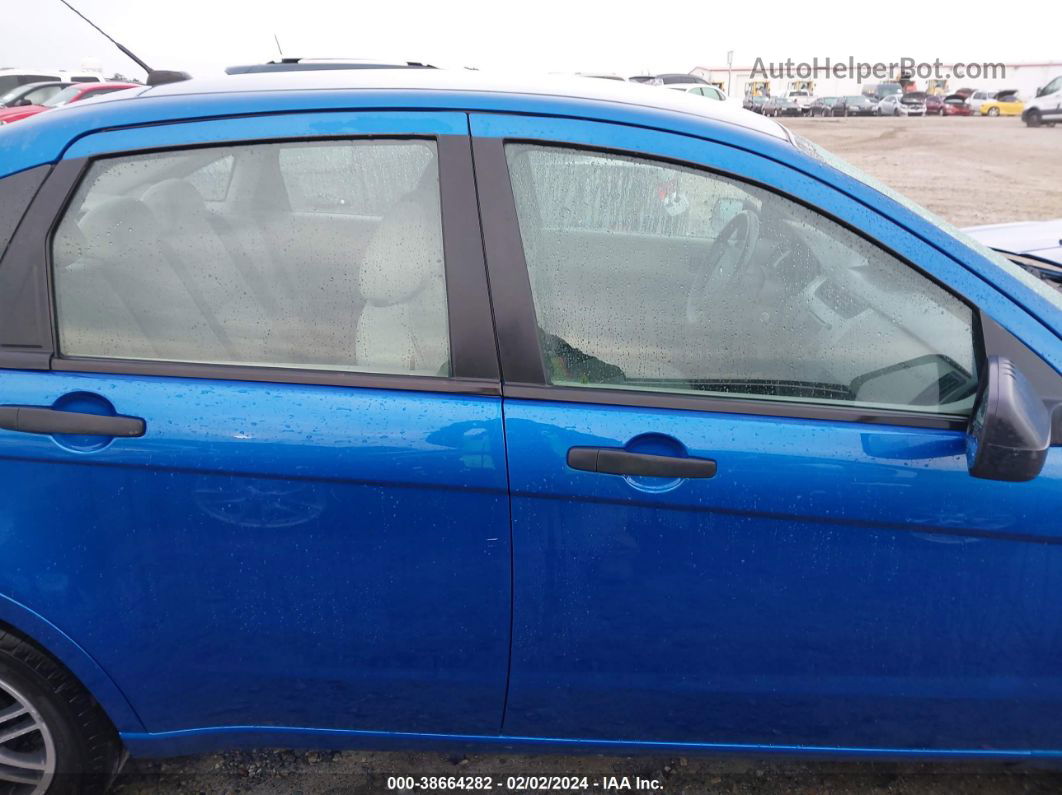 2011 Ford Focus Se Blue vin: 1FAHP3FN6BW199693