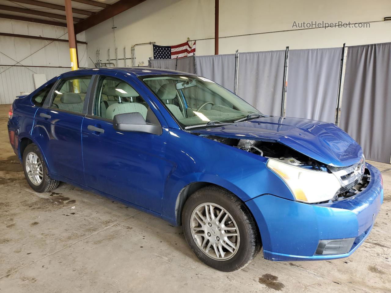 2011 Ford Focus Se Blue vin: 1FAHP3FN7BW128647