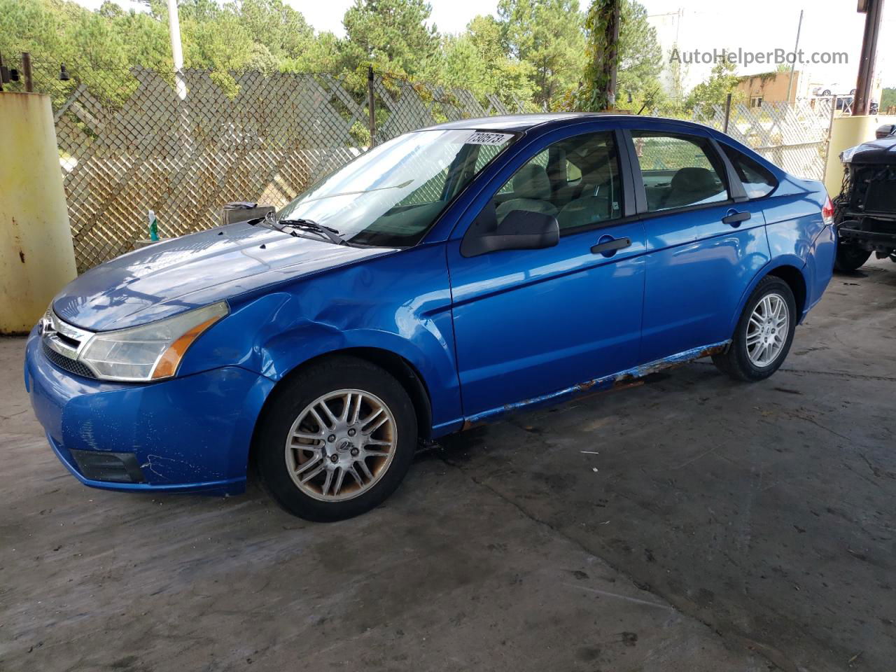 2011 Ford Focus Se Blue vin: 1FAHP3FN7BW134139