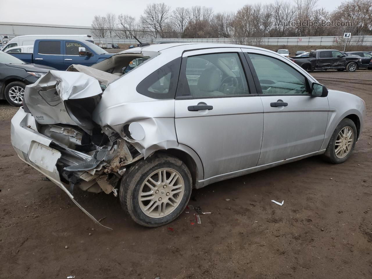 2011 Ford Focus Se Silver vin: 1FAHP3FN7BW134559