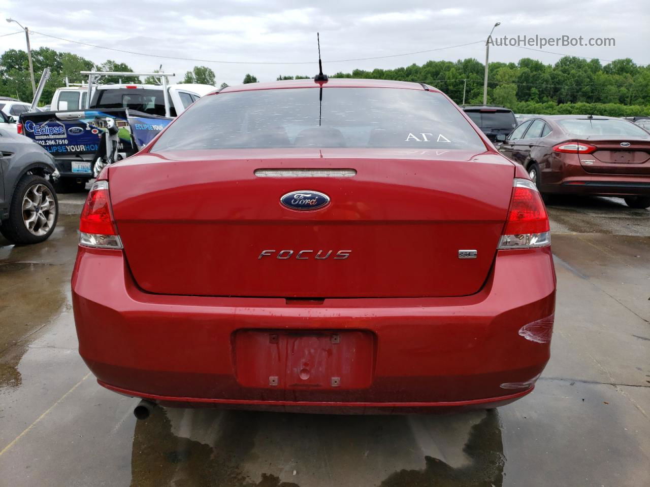 2011 Ford Focus Se Red vin: 1FAHP3FN7BW134934