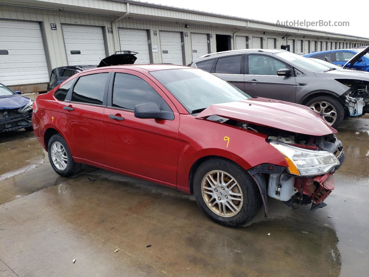 2011 Ford Focus Se Red vin: 1FAHP3FN7BW134934