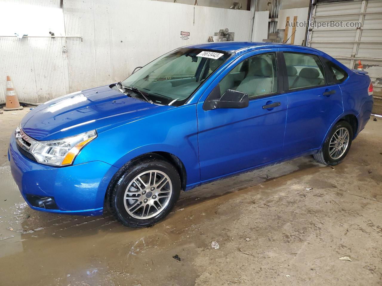 2011 Ford Focus Se Blue vin: 1FAHP3FN7BW166136