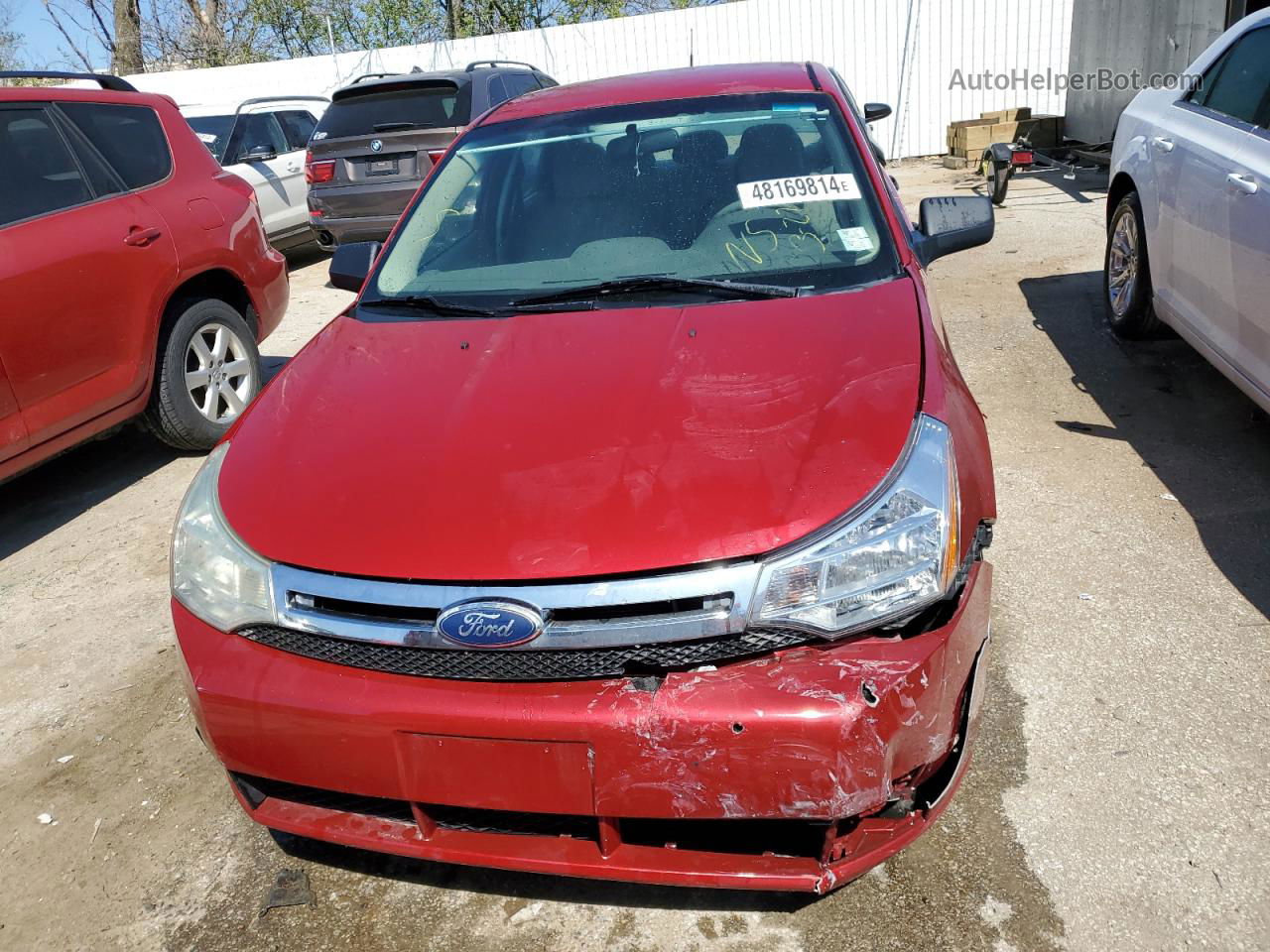2011 Ford Focus Se Red vin: 1FAHP3FN8BW165920