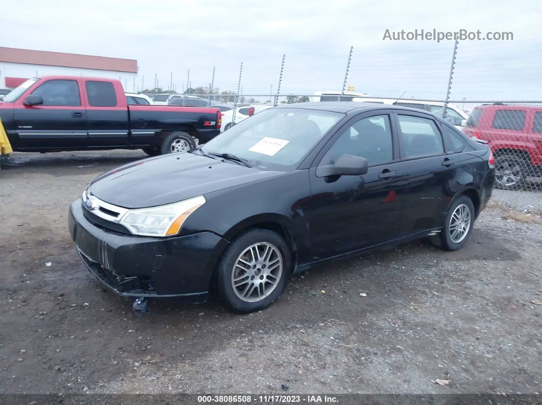 2011 Ford Focus Se Black vin: 1FAHP3FN9BW128987