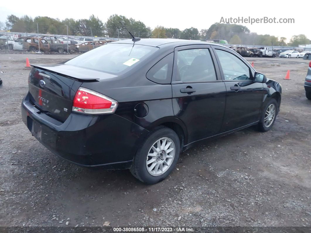 2011 Ford Focus Se Black vin: 1FAHP3FN9BW128987