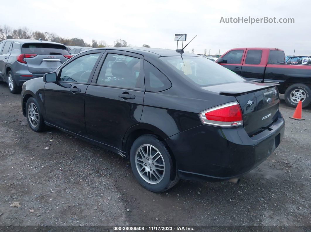 2011 Ford Focus Se Black vin: 1FAHP3FN9BW128987