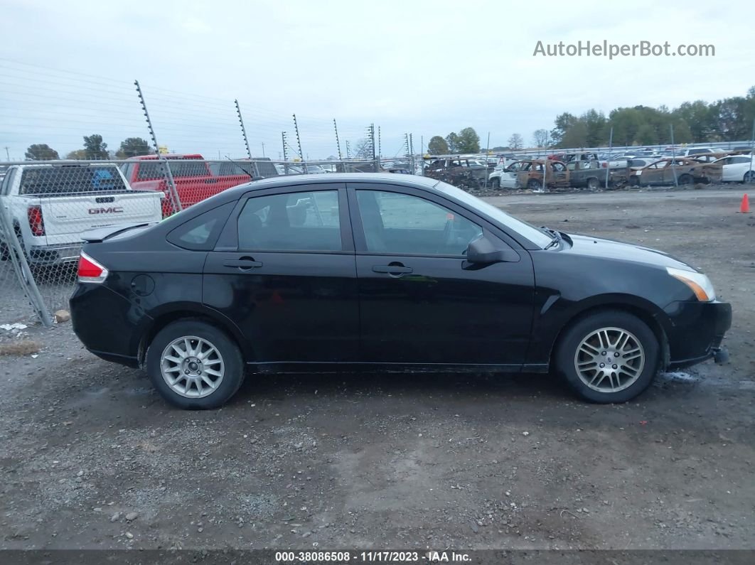 2011 Ford Focus Se Black vin: 1FAHP3FN9BW128987