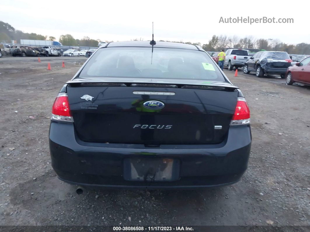 2011 Ford Focus Se Black vin: 1FAHP3FN9BW128987