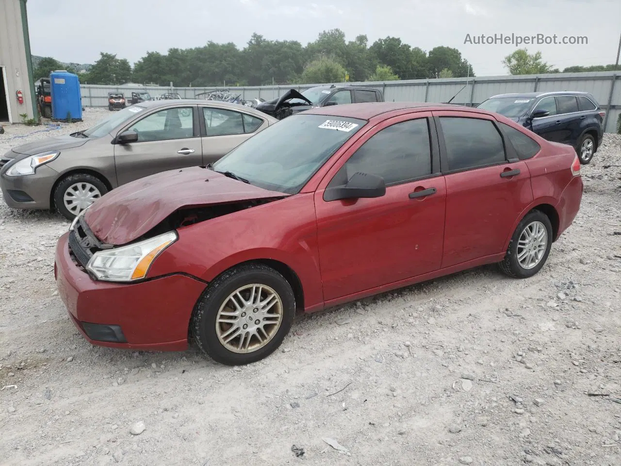 2011 Ford Focus Se Maroon vin: 1FAHP3FN9BW134059