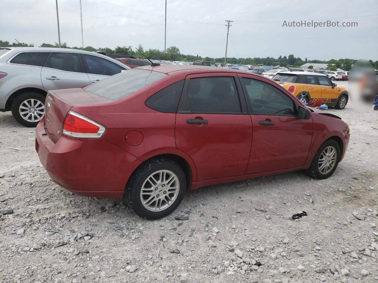 2011 Ford Focus Se Maroon vin: 1FAHP3FN9BW134059