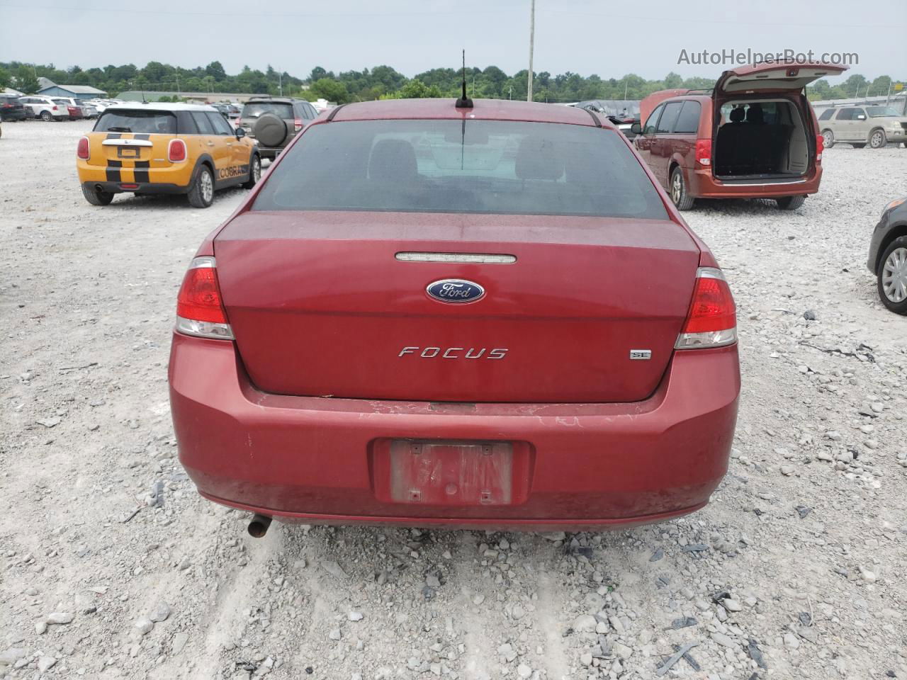 2011 Ford Focus Se Maroon vin: 1FAHP3FN9BW134059