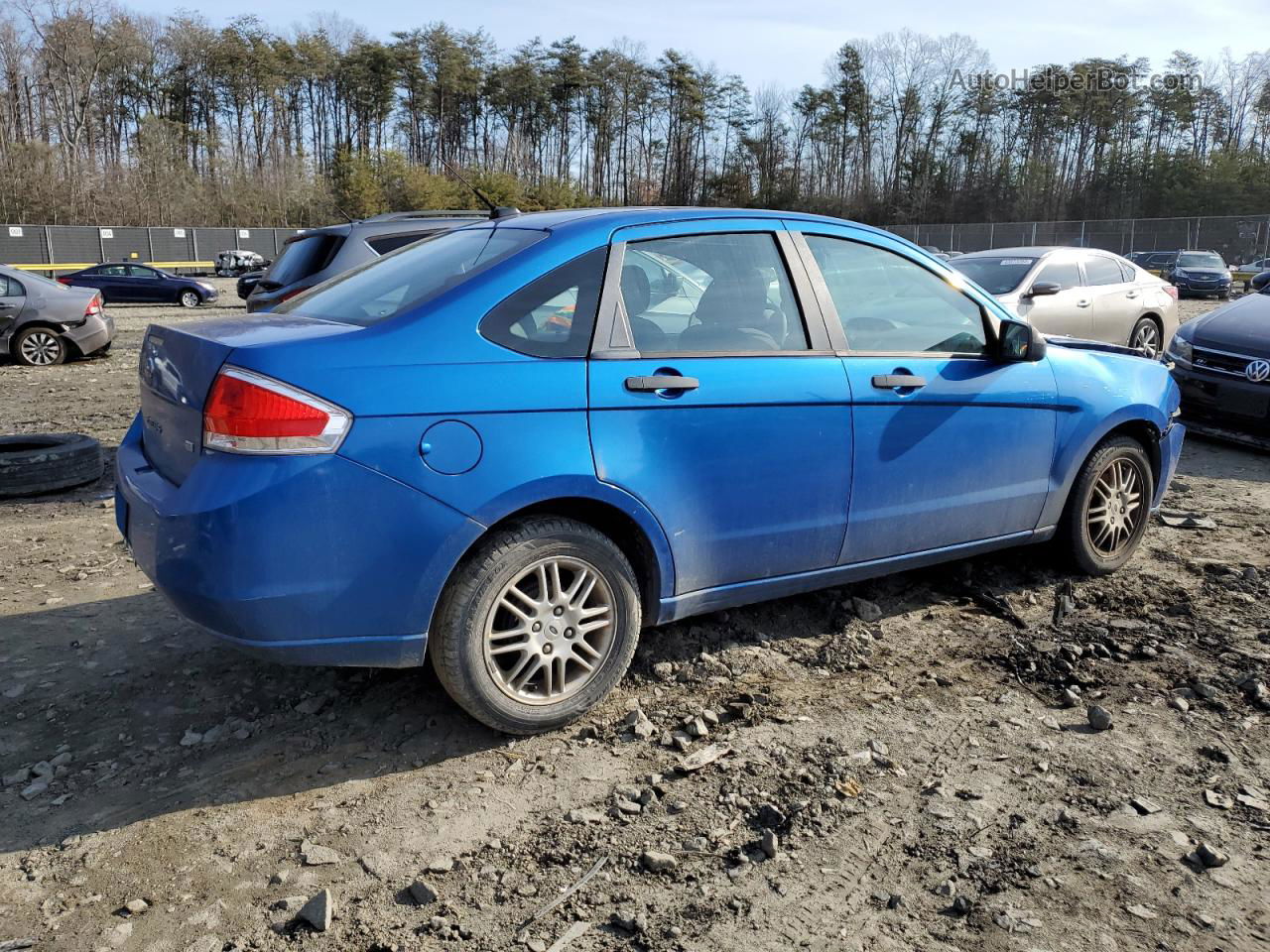 2011 Ford Focus Se Blue vin: 1FAHP3FN9BW143022