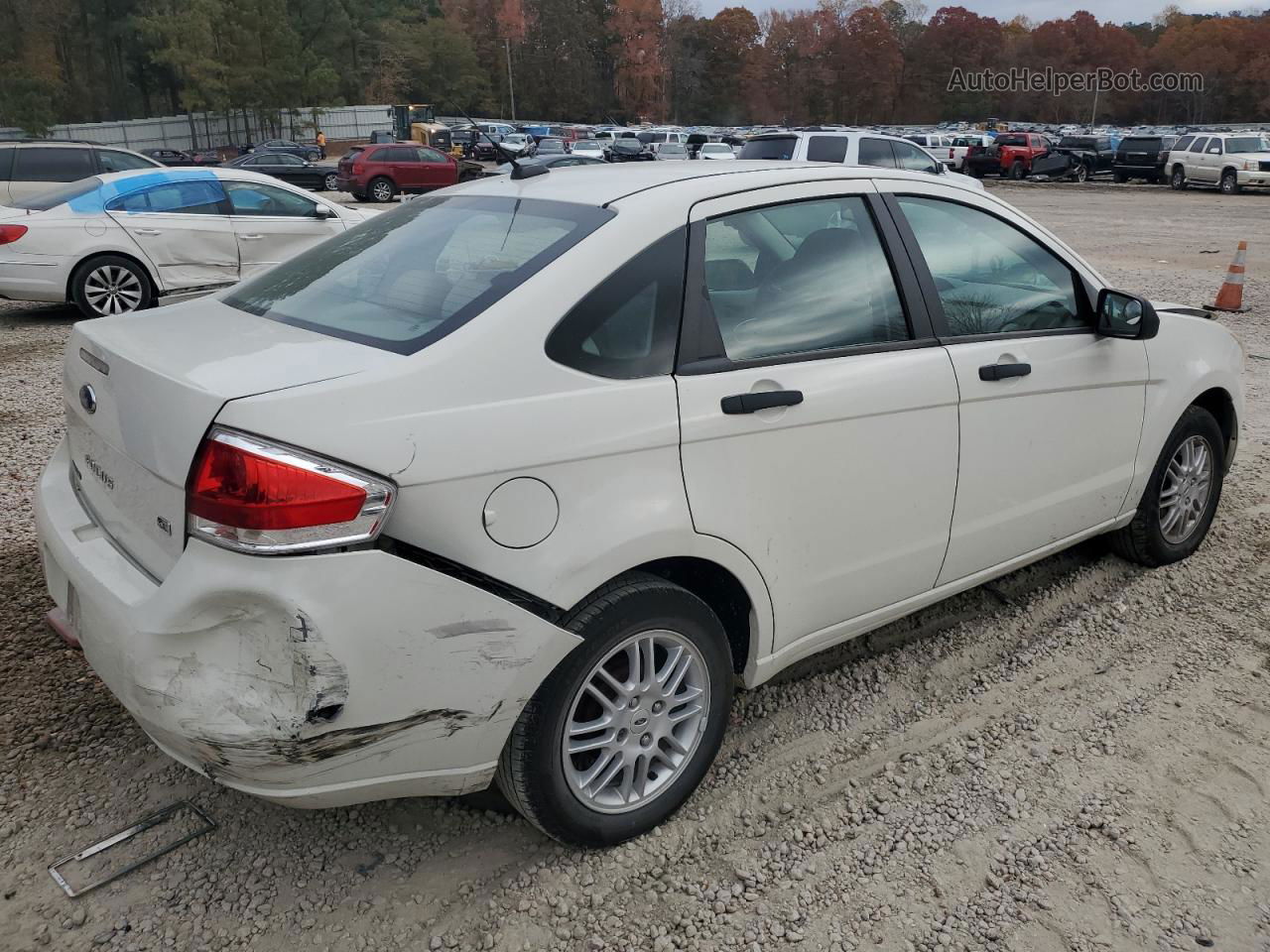 2011 Ford Focus Se White vin: 1FAHP3FN9BW158359