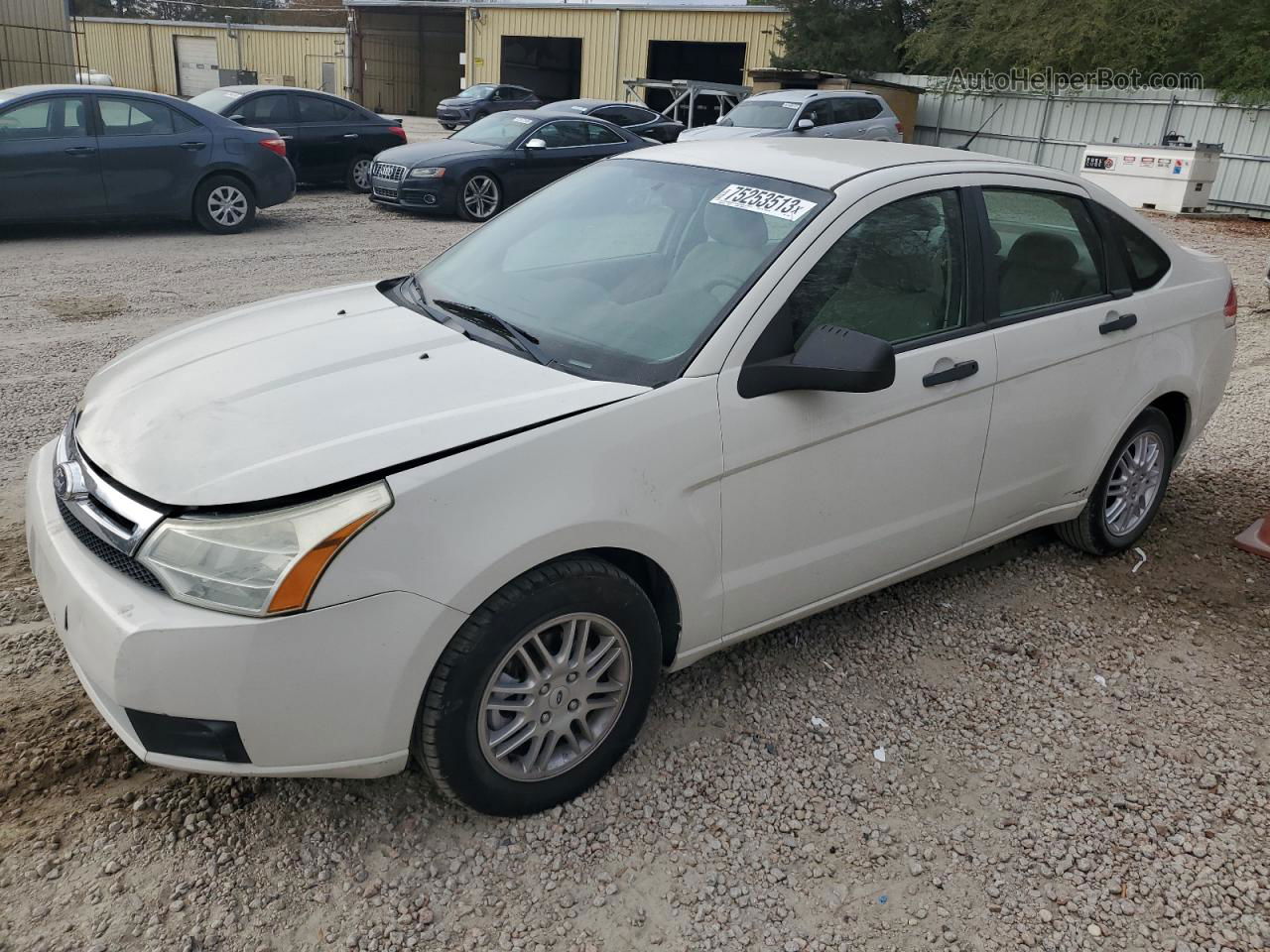 2011 Ford Focus Se White vin: 1FAHP3FN9BW158359